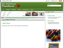 Tablet Screenshot of newbeginningspreschool.org